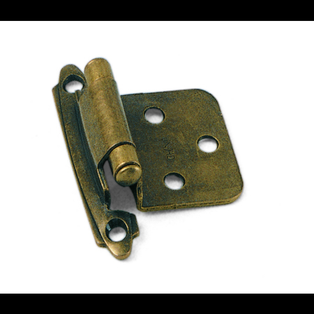 LAUREY No Inset Self-Closing Hinge, Antique Brass 28705